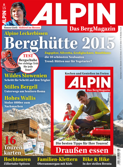 ALPIN 08/2015: Moderne Hütten