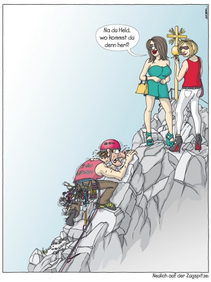 Klettern: Die besten Cartoons von Georg Sojer