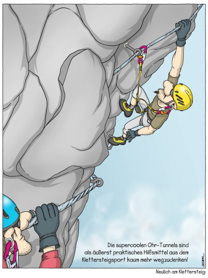 Am Klettersteig: Die besten Cartoons von Sojer