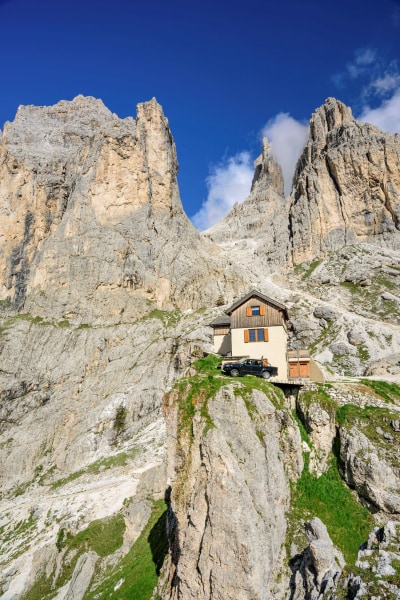 <p>Fast angekommen, dort oben thront die Preußhütte.</p>