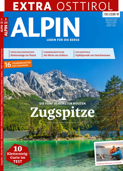 <p>Das Cover unserer Mai-Ausgabe inklsuive dem hervorstehendem EXTRA Osttirol. Klickt Euch durch die Aufmacherseiten von ALPIN 05/2020.</p>