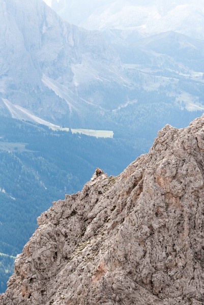 <p>Auch andere Bergsteiger genießen eine fantastische Aussicht nach ihrer Besteigung der Geisler</p>