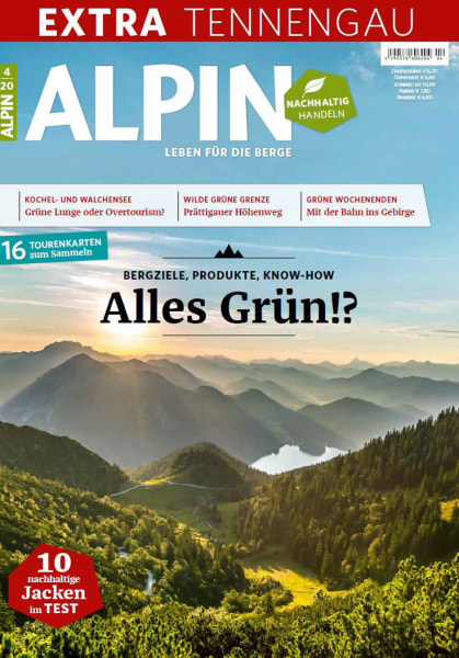<p>Das ist das Cover unserer grünen April-Ausgabe,<strong> klickt Euch durch die Aufmacherseiten von ALPIN 04/2020.</strong></p>