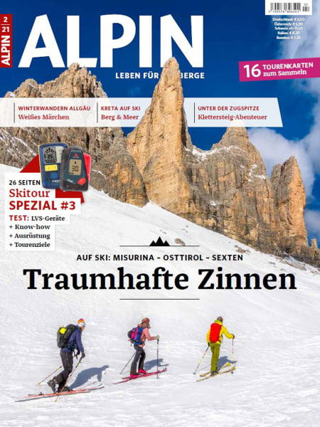 Das Cover von ALPIN 02/2021