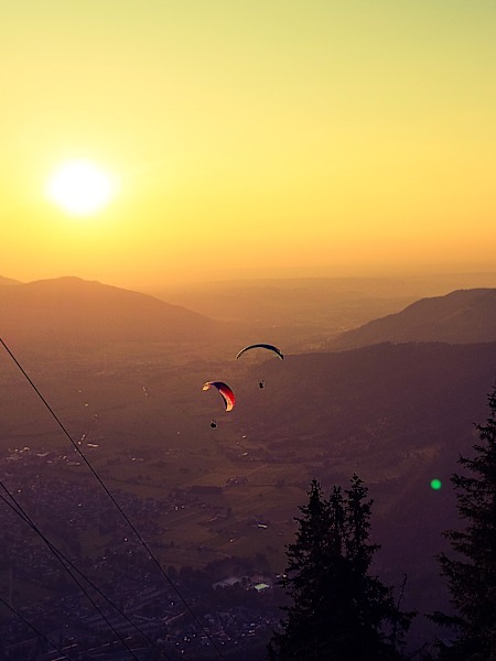 Paragliding in den Ammergauer Alpen
