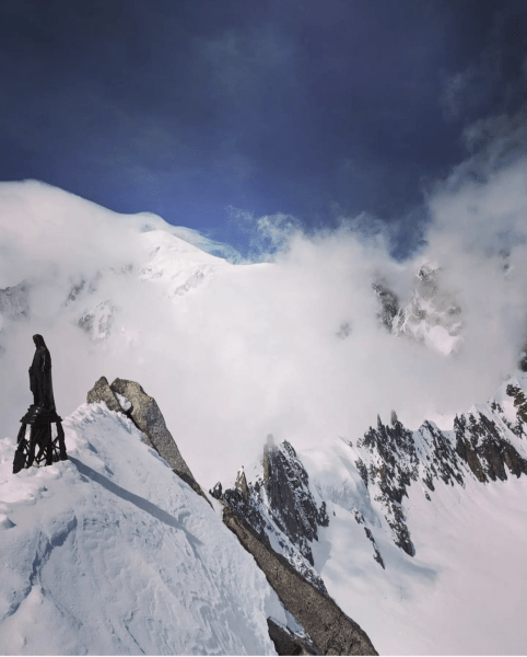 Schleierwolken über dem Mont Blanc