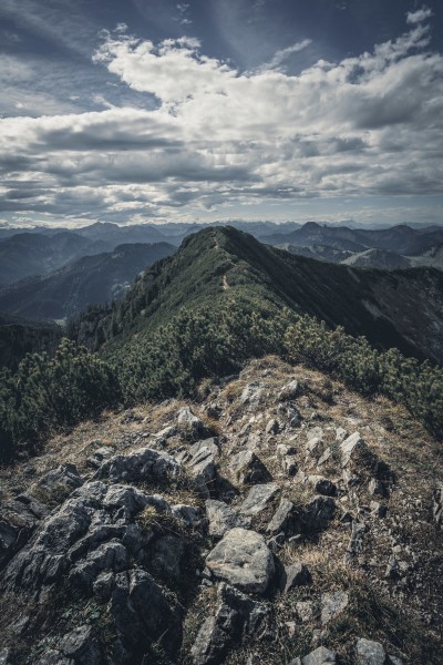Blick vom Jägerkamp in die wunderschönen Alpen