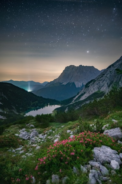 Seebensee bei Nacht