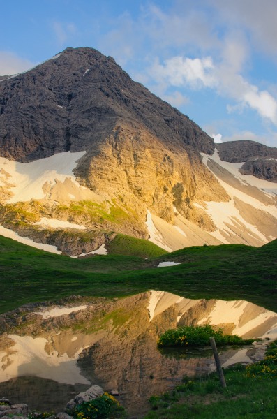 Der Hochrappenkopf bei Sonnenuntergang