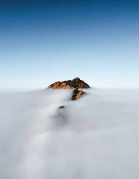 Above the clouds
