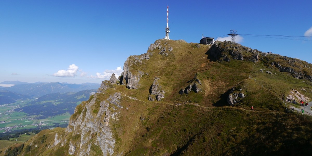 Kitzbüheler Horn - Schlussquerung im nordseitigen Aufstieg vom Harschbichl