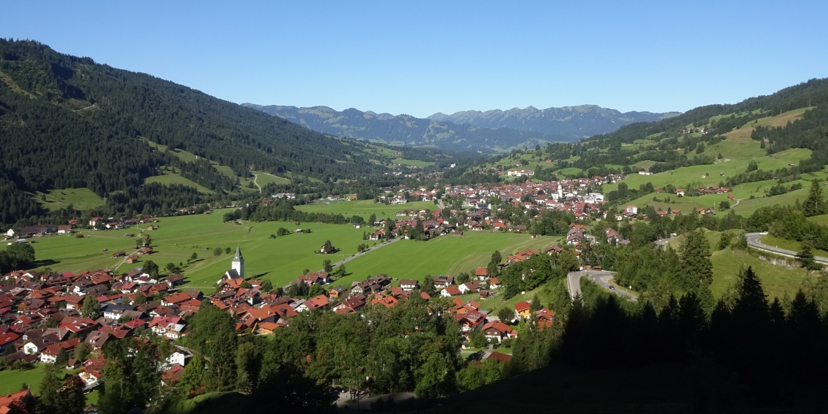 Blick auf Bad Hindelang