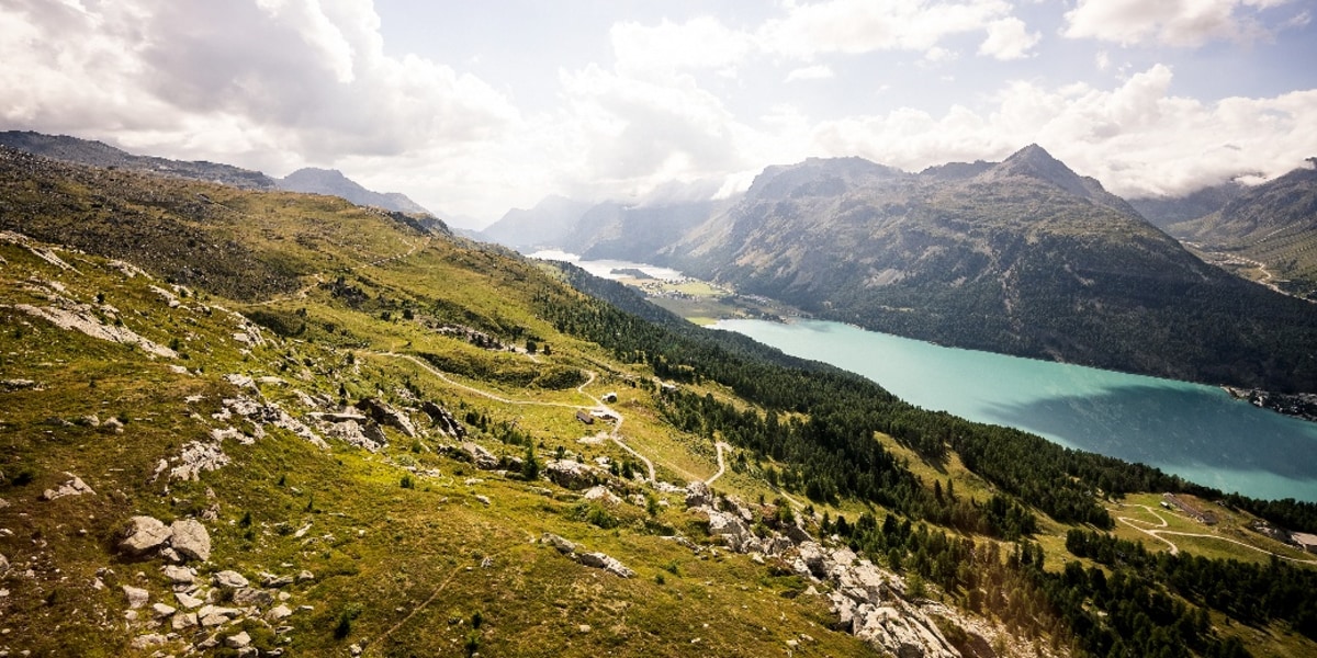 Blick auf die Seenlandschaft