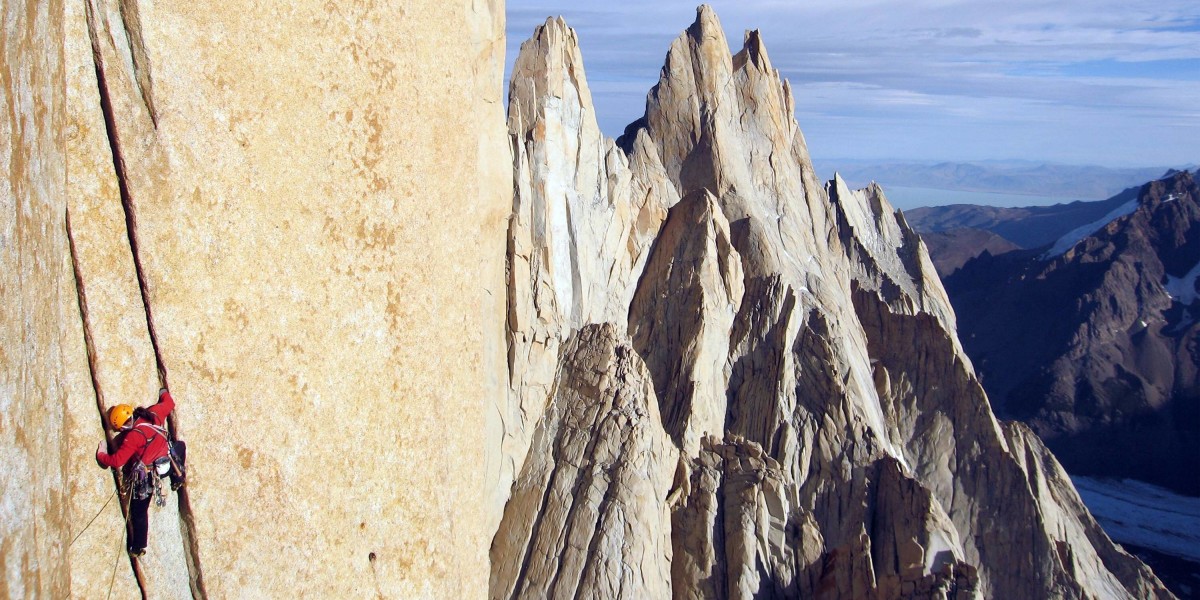 Alex Huber am Cerro Torre in Patagonien.