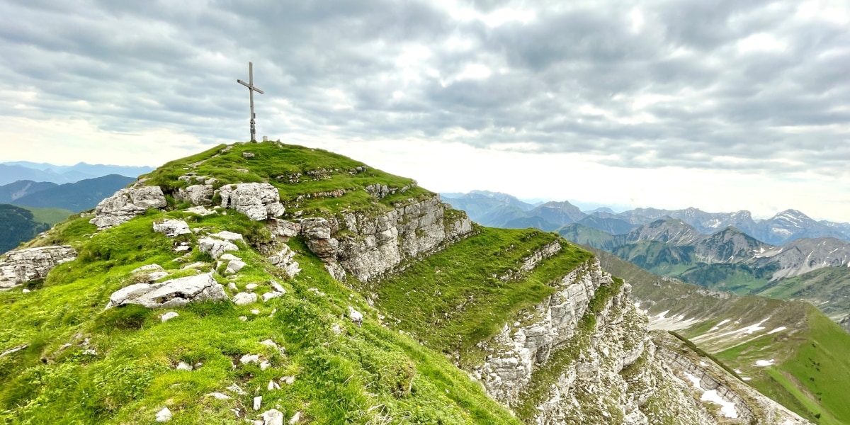 Am Gipfel des Schafreuter.