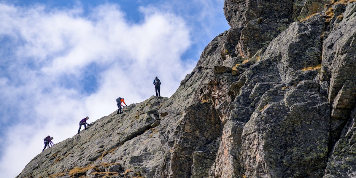 Am Pfannknecht geht es durchaus hochalpin zu.
