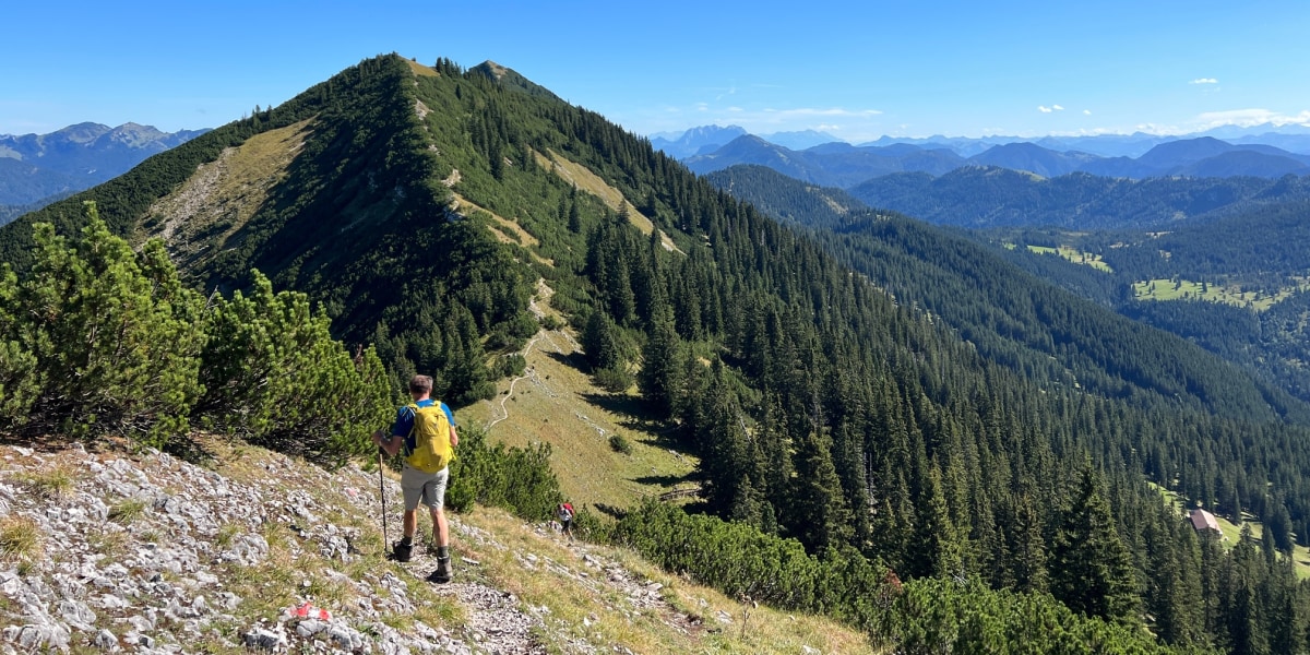 Auf dem Blaubergkamm Richtung Halserspitze.