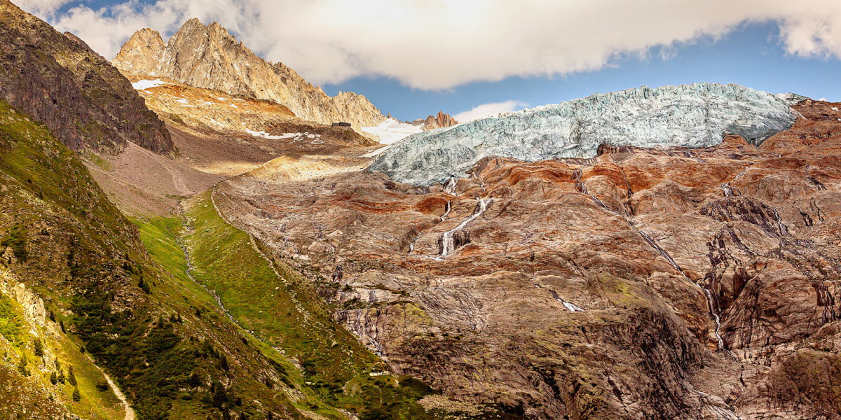 Farbenrausch am Glacier du Tour, im Hintergrund die Aiguille du Tour.