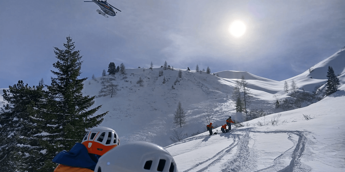 Lawine am Filzmosshörndl auf 2189 m.