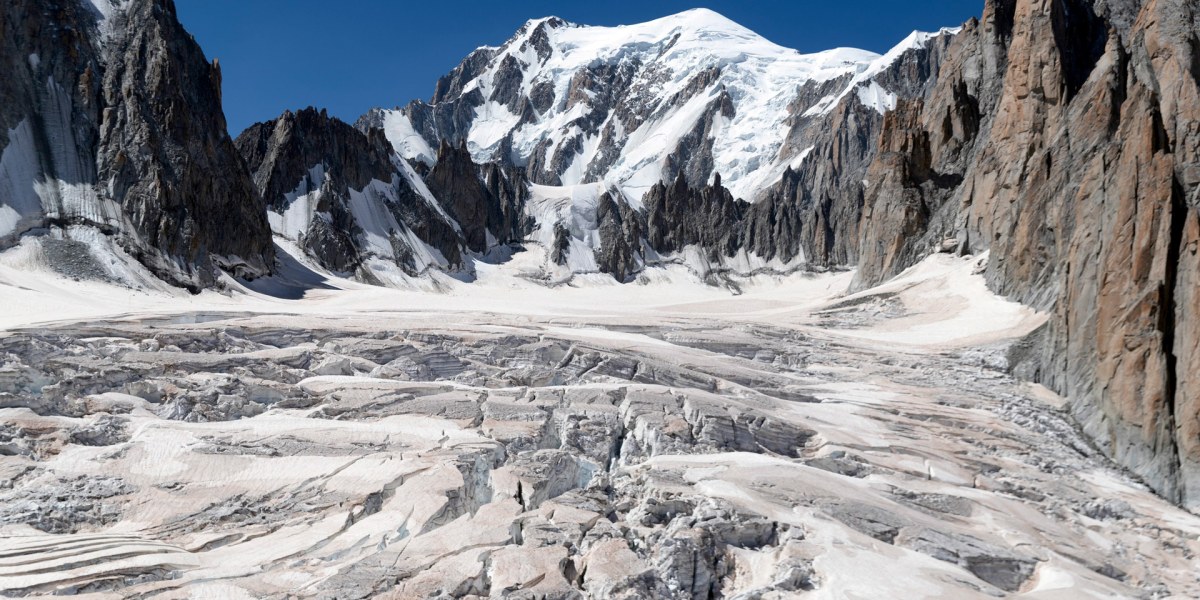 Mont Blanc vom Géant-Gletscher