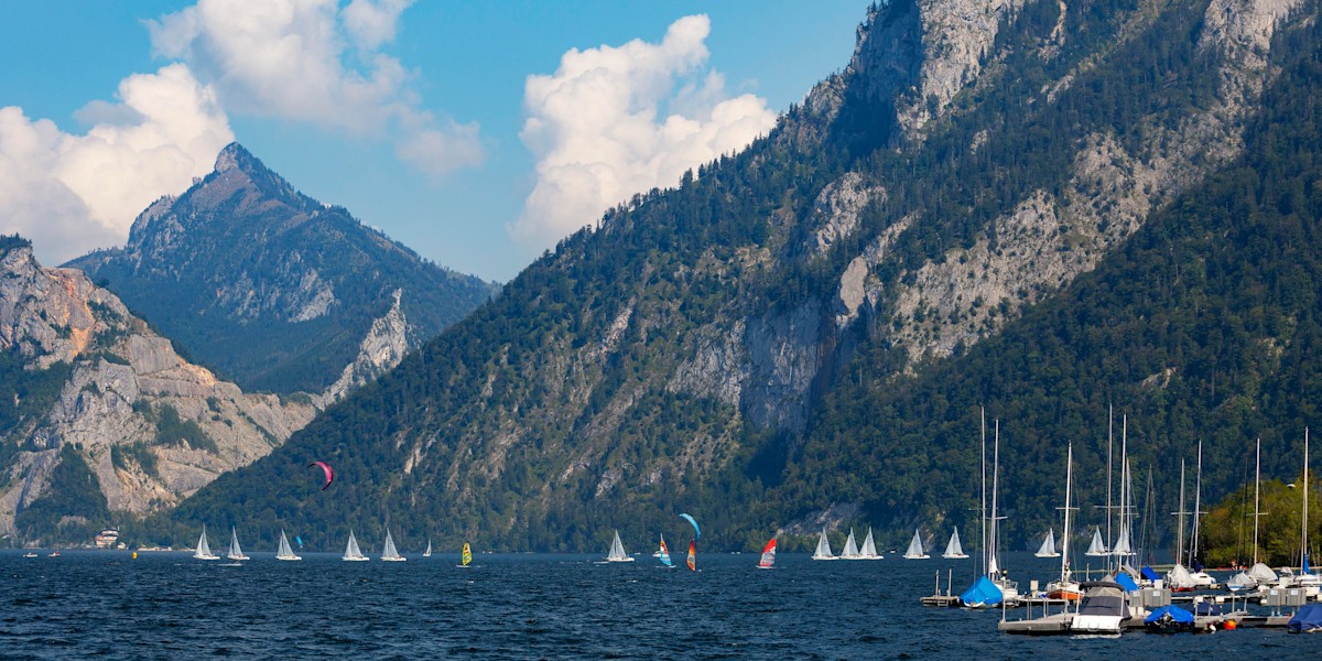 Traunsee mit Erlakogel.