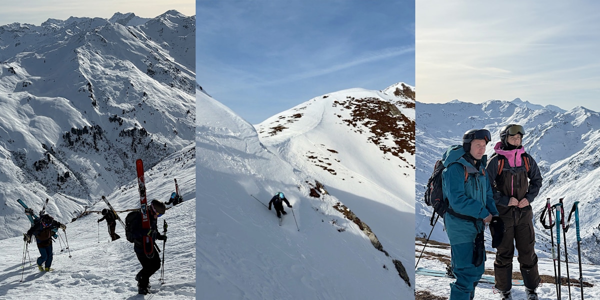 Das beste aus beiden Welten: Aufstieg in der Sonne und Abfahrt im Schatten.