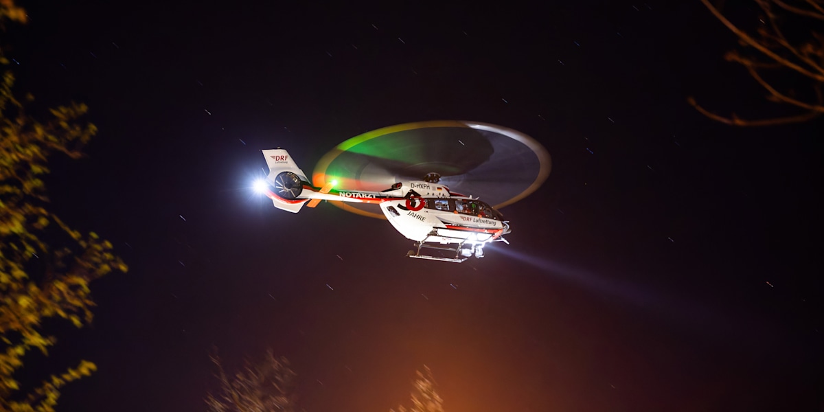 Rettungshelikopter im Einsatz (Symbolbild)