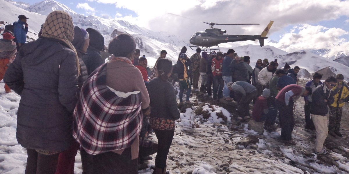 Wettersturz in Nepal fordert viele Todesopfer