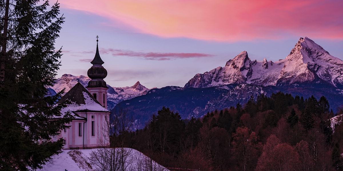 In hohen Lagen, wie hier am Watzmann, bleibt die Lawinengefahr trotz Tauwetter hoch.