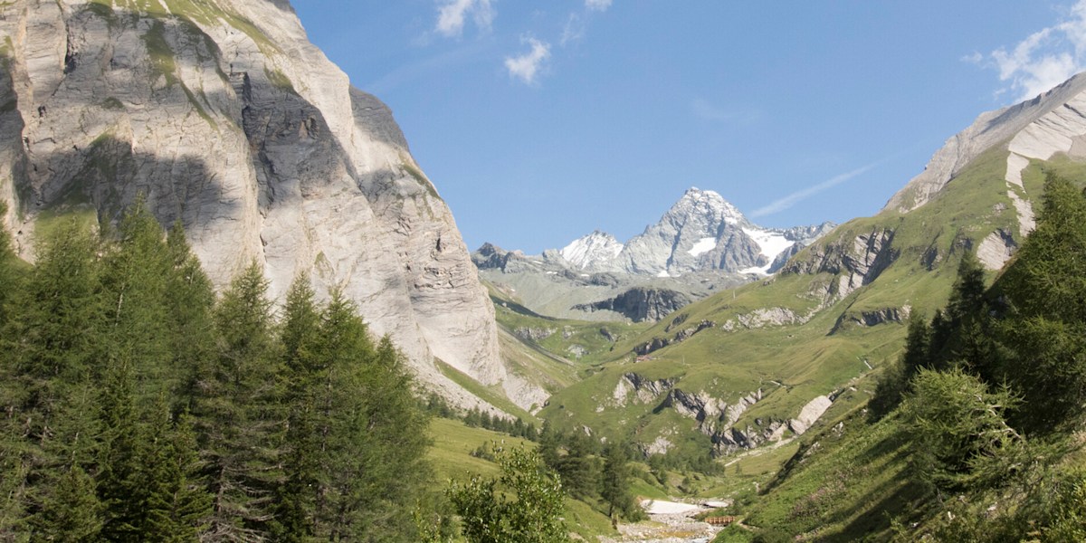 Blick vom Lucknerhaus auf den Großglockner