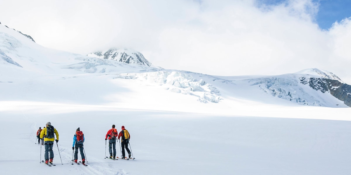 Weitläufige Gletscherlandschaften erwarten euch auf dem Weg zur Wildspitze.