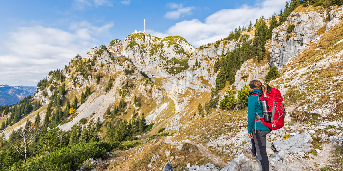 Der herbstliche Wendelstein im Blick