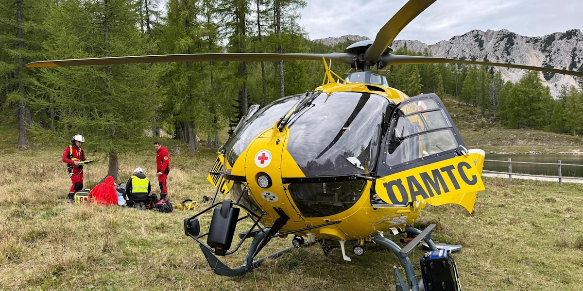 Rettungshelikopter im Einsatz (Symbolbild)