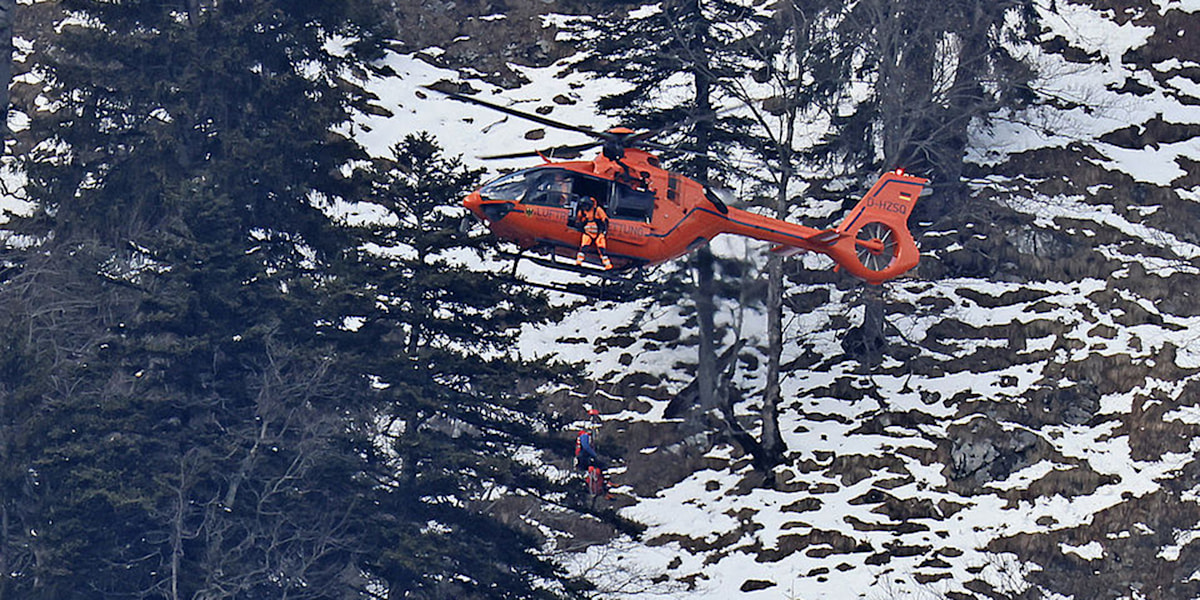 Rettungshelikopter im Einsatz