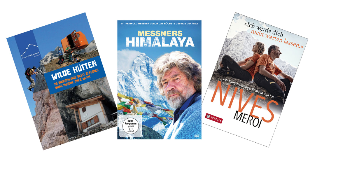 Mountain Wilderness "Wilde Hütten",  Messners Himalaya, Reinhold, Nives Meroi, "Ich werde dich nicht warten lassen", Rezensionen, Neue Medien, Bücher, Berge