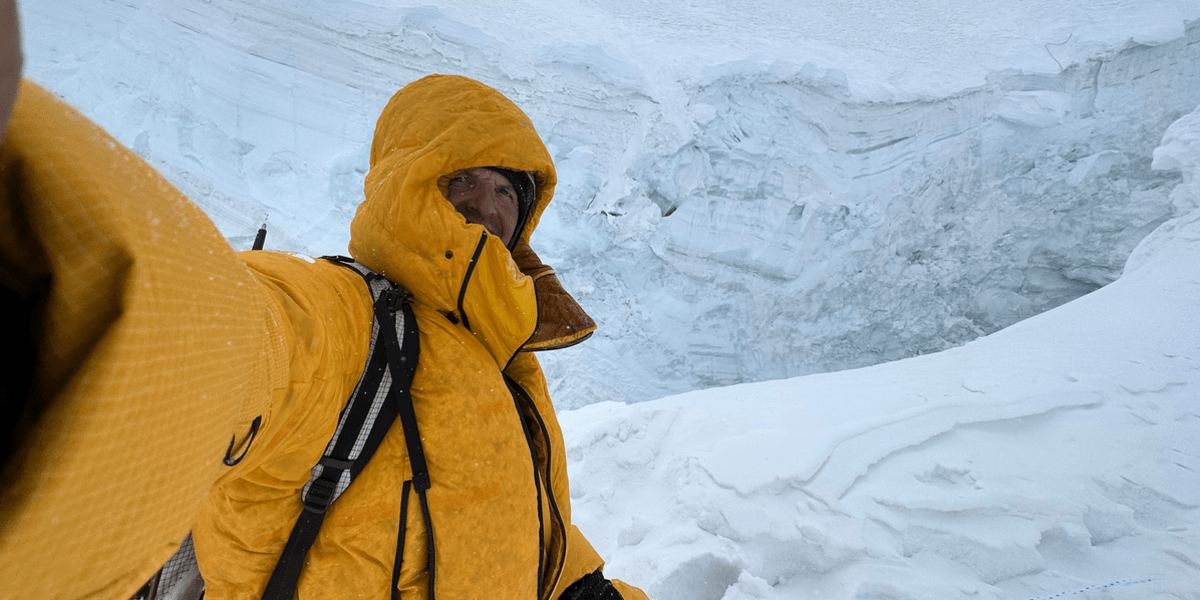 Simono Moro am Manaslu bei einer vergangenen Expedition.