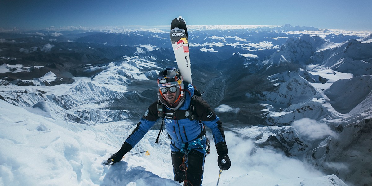 Rückblick zum Aufstieg am Mount Everest.