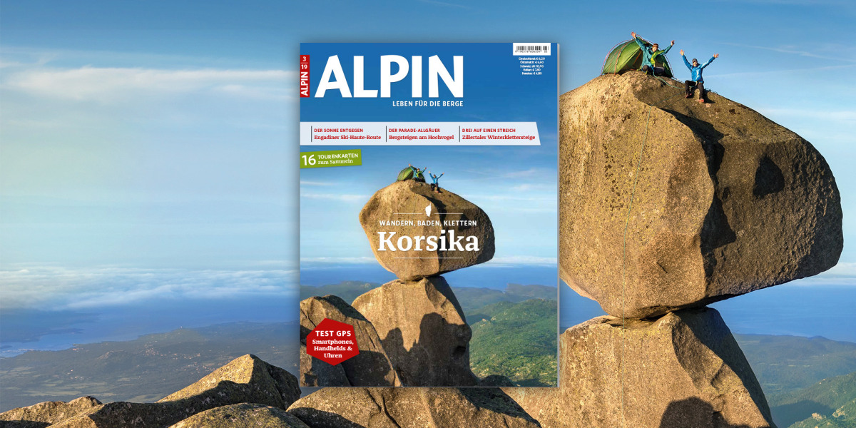 ALPIN 03/2019: Wandern, Baden und Klettern auf Korsika