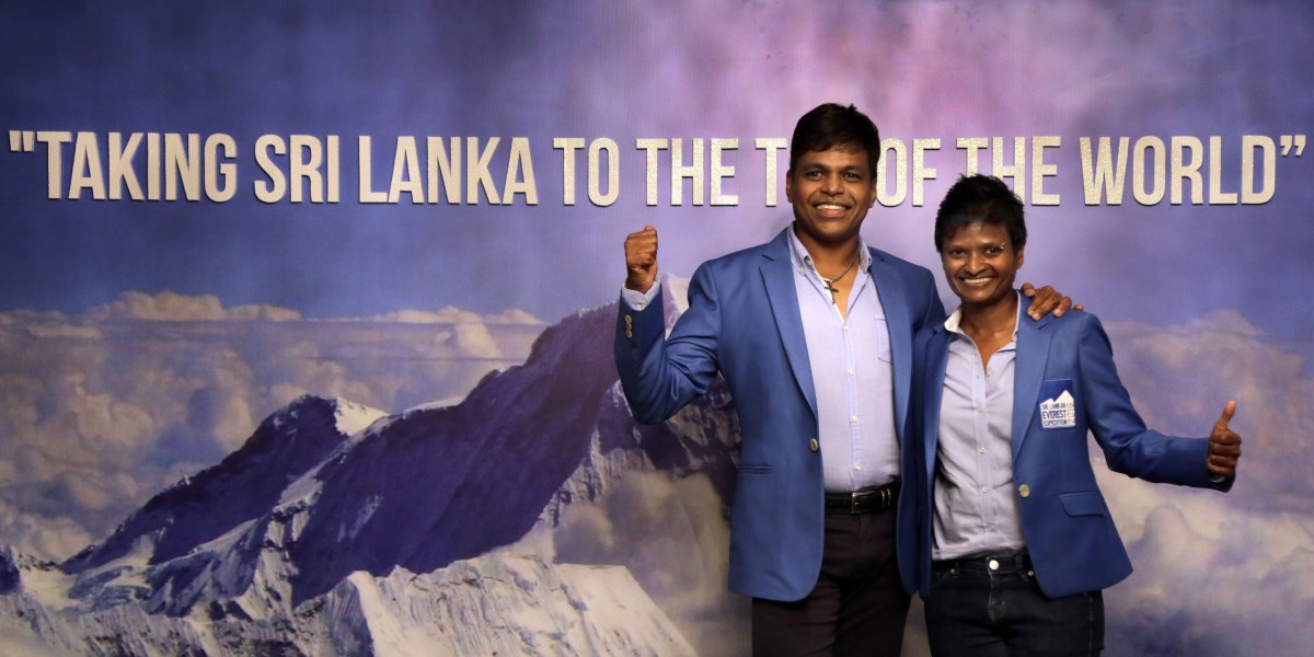 Möchten in dieser Saision über die Südroute zum Everest-Gipfel gelangen:  Johann Peiris und Jayanthi Kuru-Utumpala asu Sri Lanka.