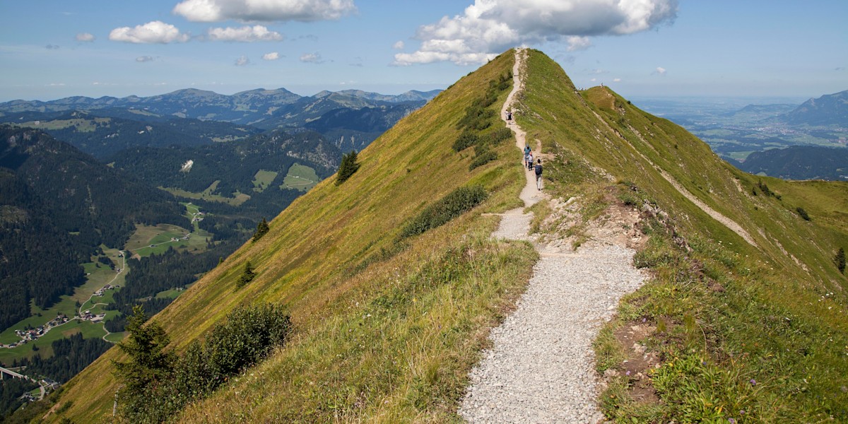 Der Fellhorngrat zwischen Oberstdorf und Kleinwalsertal (Symbolbild, keine aktuellen Verhältnisse)