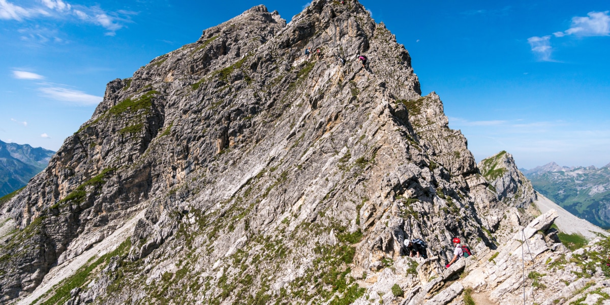 Klettersteig Karhorn in Warth