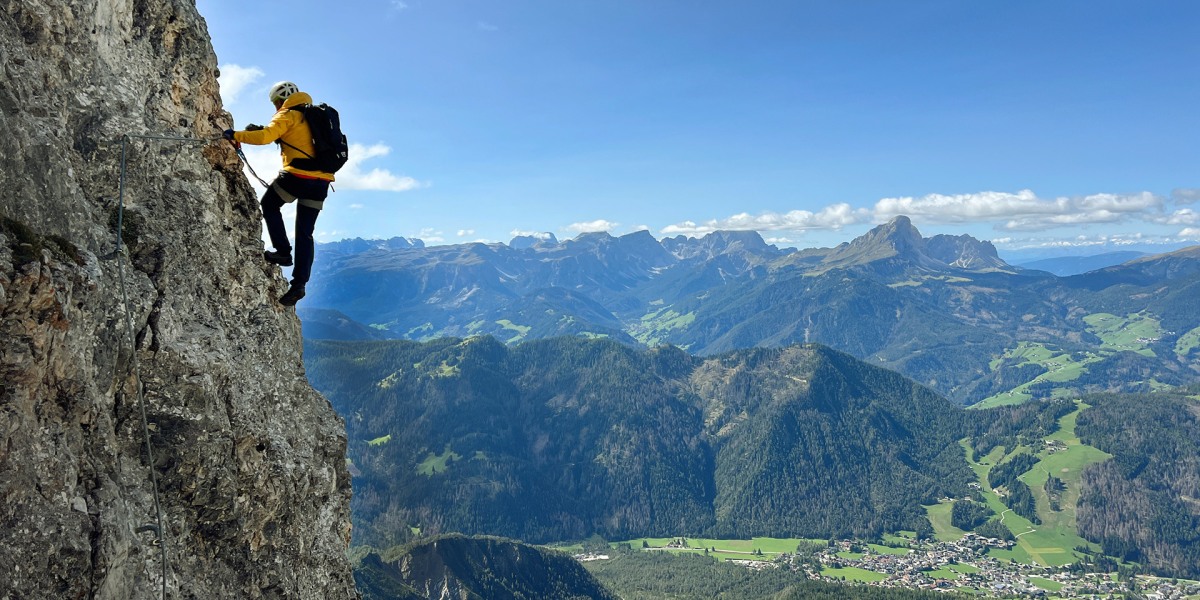 Einfach schön: Der Klettersteig auf den Piz da Peres