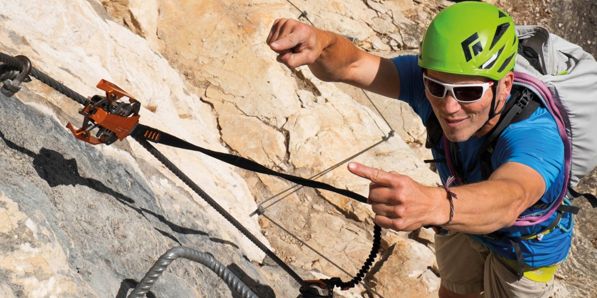 Wie bleibe ich mit dem Skylotec Rider Klettersteigset immer gesichert?