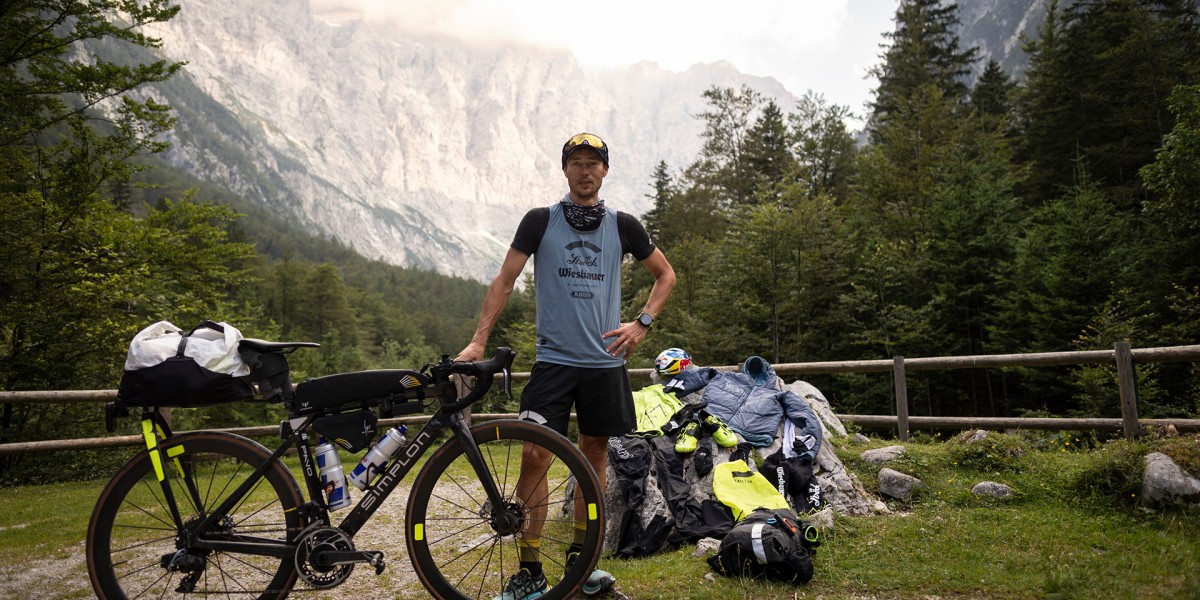 Michael Strasser nach dem Zieleinlauf am Triglav.