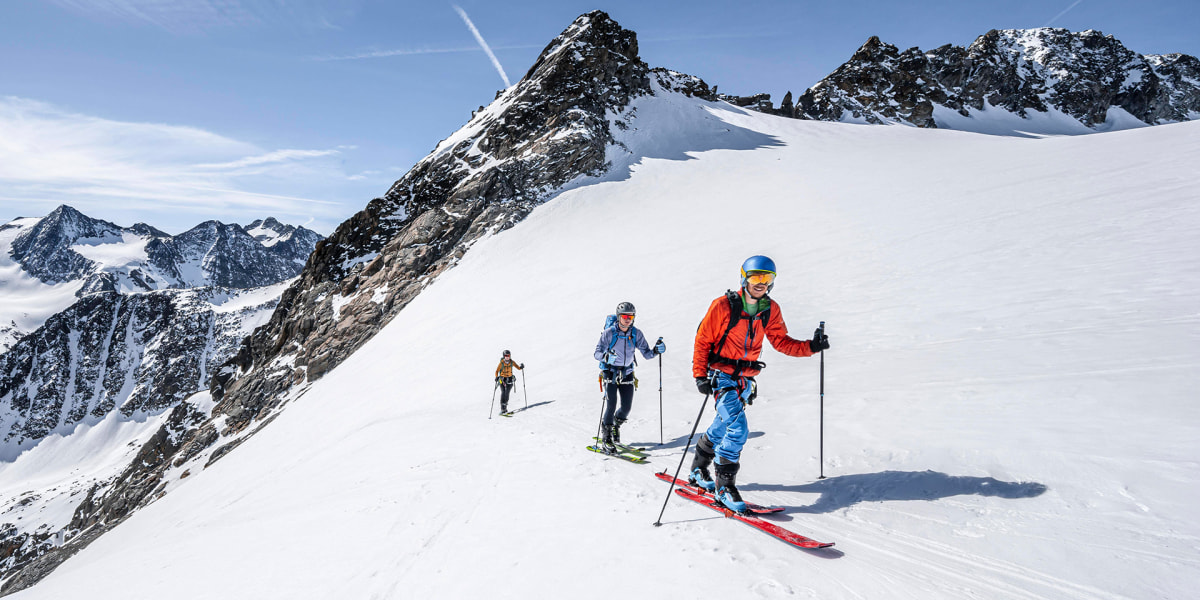 Skitourengeher am Lisenser Ferner