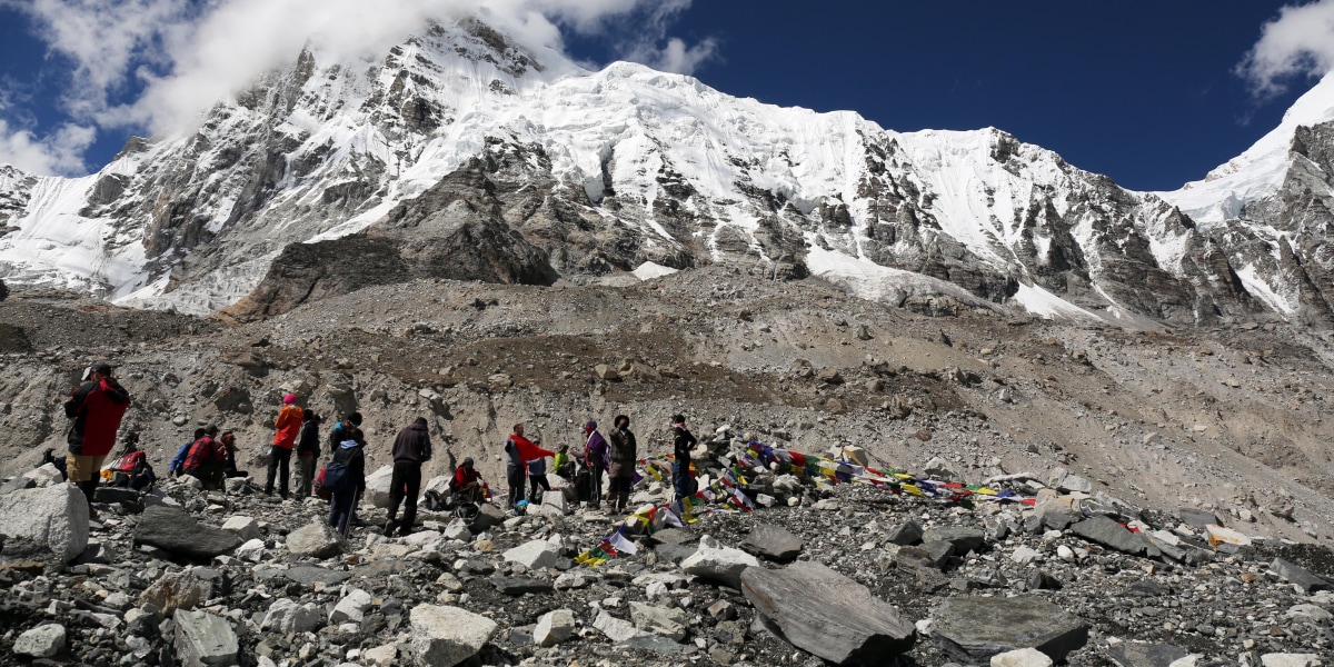 Everest, Basislager, Sherpas, Protest, Basecamp, Tourismusministerium, Nepal, 