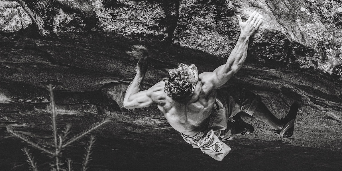Yannick Flohé gelingt "Flow State" (8C) im Val Daone im ersten Versuch.