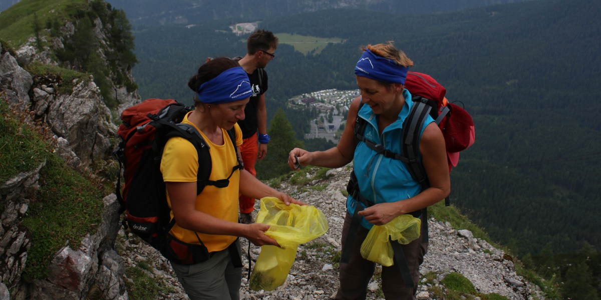 Müllsammel-Expedition auf der Zugspitze