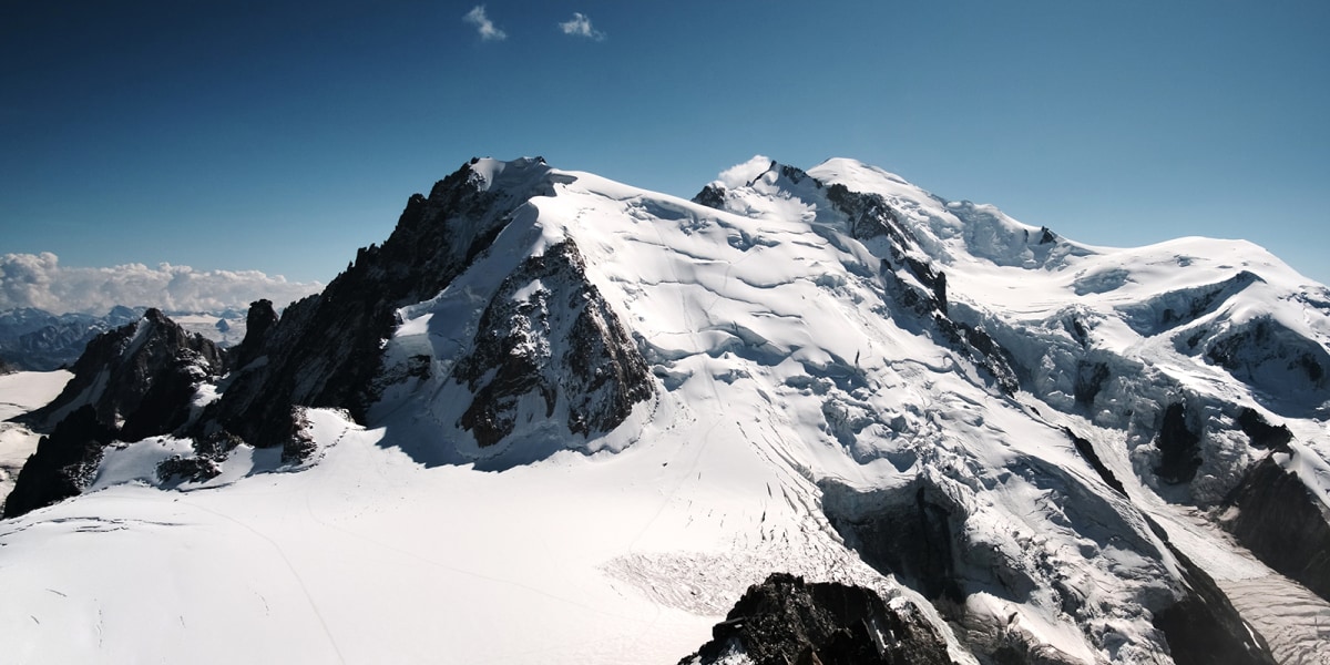 Tödlicher Absturz am Montblanc: Bergsteiger stirbt. Symbolbild, keine aktuellen Verhältnisse!