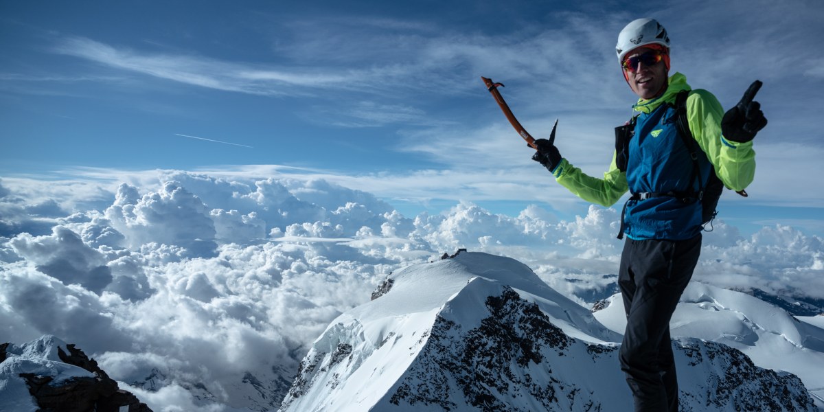 Andy Steindl bestieg den 4634 Meter hohen Berg in Rekordzeit.